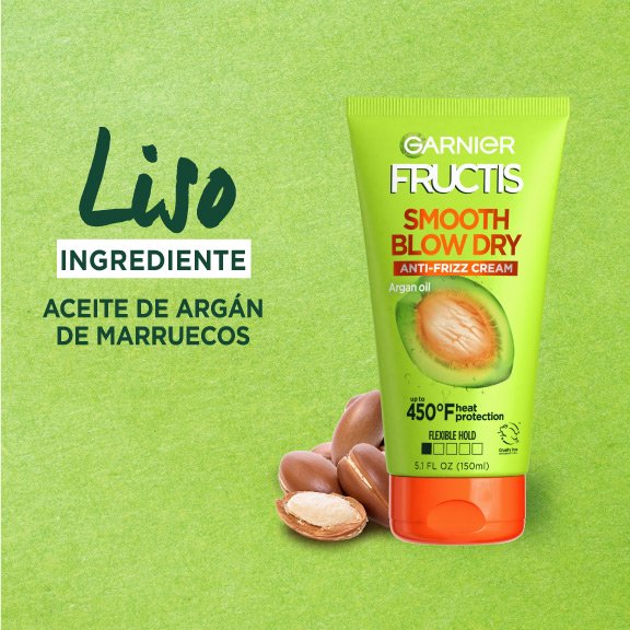Garnier Smooth Blow Dry Anti-Frizz Hair Cream Ingredient